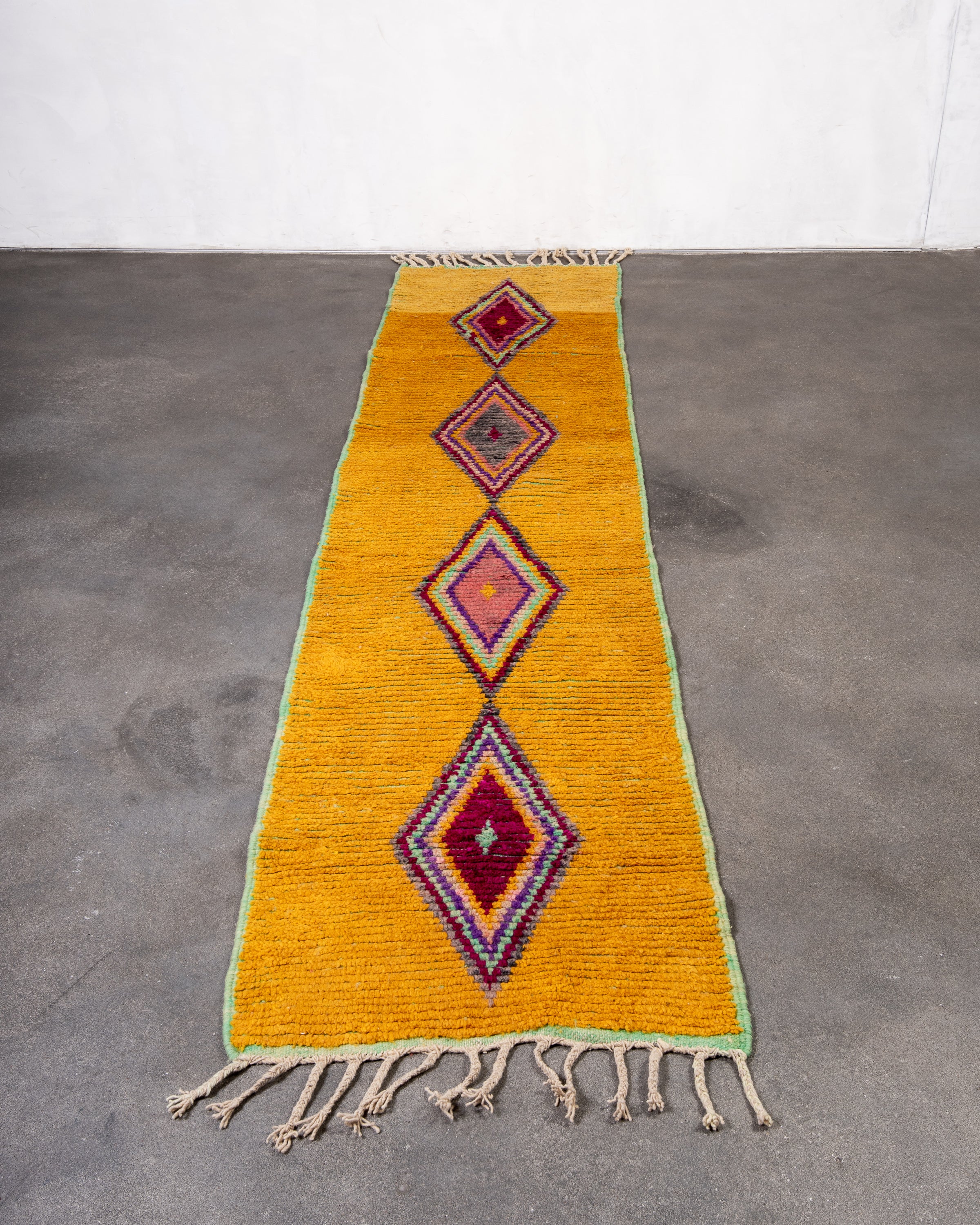 Modern designer handcrafted Berber rug from morocco Boujad with beautiful colors and patterns